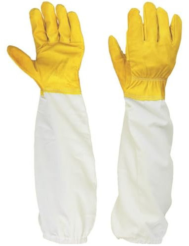 Sweetness 1 Paar Imker-Handschuhe im XXL-Größe, Gelbe Handschuhe mit Weicher Hand und Geradem Daumen