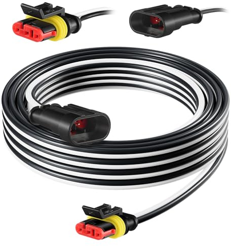 Câble de charge de 5 m pour transformateur d'alimentation et station de charge compatible avec Husqvarna Automower 320, 330x 2013-2015, 105 305 310 315X 405X 415X 420 430X 2015+, pour robot tondeuse