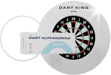 ELANI – Schutzring Dart Surround inkl. Abwurflinie für alle Scheiben- optimaler Schutz von Wand, Dartpfeil und Flight – Dartboard surround Dartscheibe Schutzring–Wandschutz Dartscheibe, Dart catchring
