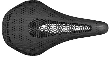 Samassi Carbon Fiber Bike Seat - 3D Printed Ultralight Bicycle Saddle with Carbon Rails | Shock Absorbing & Breathable for Road Cycling, Mountain Biking & Racing