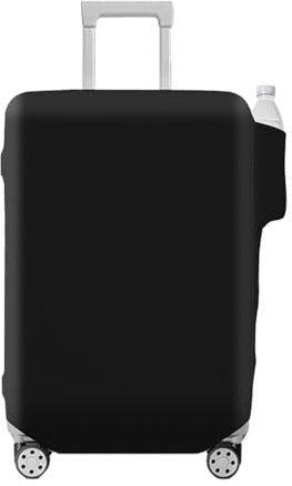 Kocusu Kofferschutzhülle mit Tasche,Kofferhülle Kofferschutzhülle Elastisch,Koffer Schutzhülle Waschbarer,Kofferbezug,Suitcase Cover,Luggage Cover,Kofferschutzhüllen,Doppelte Öffnung (M,Schwarz)