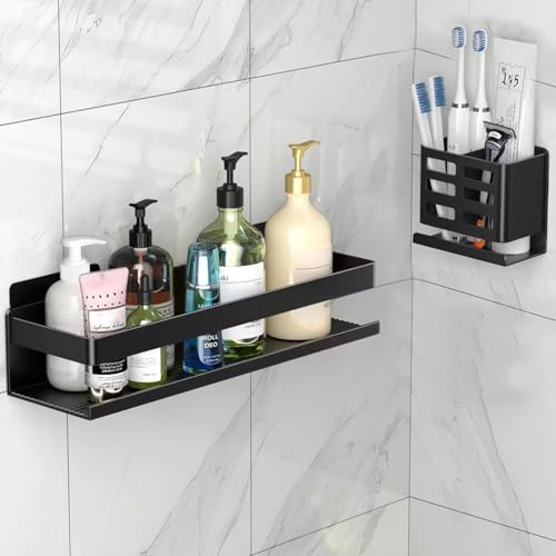 YESENT Estante de Ducha de Aluminio Juego de 2, Almacenamiento para el baño