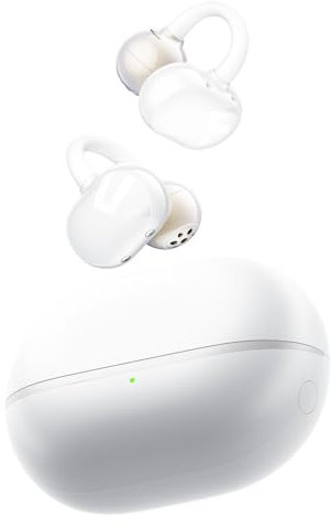 SoundPEATS Pop Clip Auriculares Abiertos, Bluetooth 5.4 Clip-On, Comodidad Ligera, Cancelación de Ruido de Llamadas AI con Conexión Dual, Auriculares Inalámbricos de Audio Inmersivo, 30H