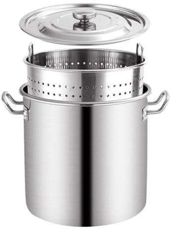 Pot De Caldo De 20-70 Litros Con Cesta De Colador Y Mango Retráctil, Mariscos De Acero Inoxidable De Mariscos De Acero Caldera Caldera De Cangrejo De Río Maceta De Pavo Para Vaporizadora(70 Litres)
