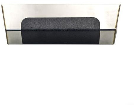 URPIZY Bandeja de espátula de acero inoxidable de 12/14/16 pulgadas, bandeja de mortero de cemento, herramienta de limpieza para albañiles, mango ergonómico, esquinas sin costuras (35,5 cm)