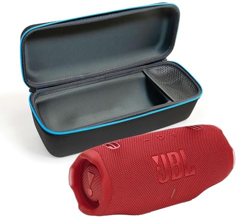 JBL Charge 6 - Altoparlante Bluetooth e custodia rigida di alta qualità, colore: Rosso