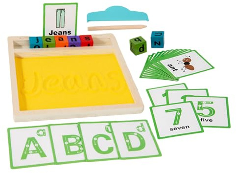 Bandejas de arena para escritura de cartas, caja de arena para escribir cartas, juego sensorial para aprendizaje de palabras, jardín de infantes, educación especial, aula, niñas, hijo, hija