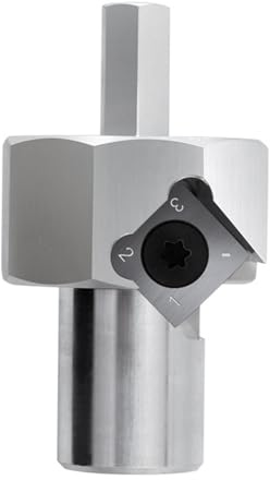 Bancas de trabajo para perro, herramienta escariadora de chaflán de acero inoxidable de 20 mm, vástago hexagonal para bancos de taladro eléctrico, escariador