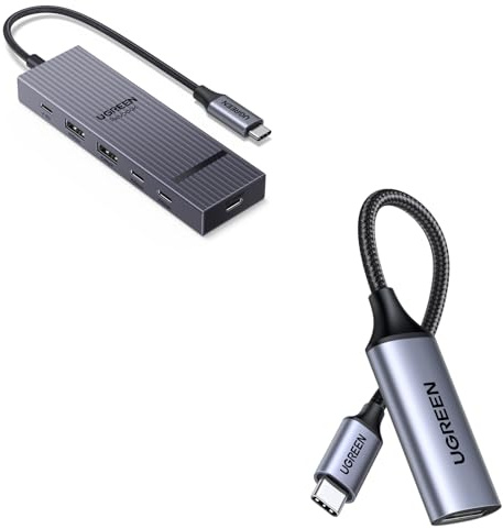 UGREEN Adaptador USB-C a HDMI 4K Hembra con concentrador USB-C Revodok Pro 4K