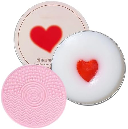 Sapone detergente per pennelli da trucco, prodotto per la pulizia del , sapone per la pulizia del di polvere di dimensioni standard, con formula delicata, design per la cura della