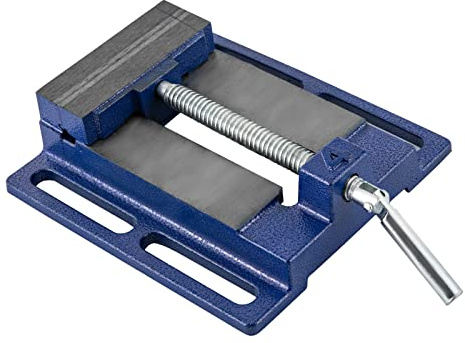 Tornillo de perforación 10 cm azul tornillo de banco banco de trabajo versátil, abrazadera rectangular para fresadora taladro columna, mecanizado torre de pulverización electrostática
