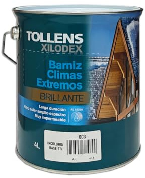 Barniz Al Agua Climas Extremos Brillante 4 Lt (Incoloro 003)