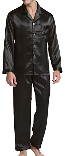 Ensemble Pyjama pour Homme en Satin à Manches Longues
