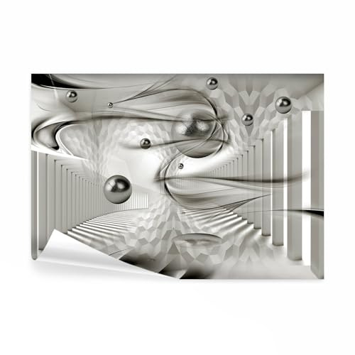 decomonkey - Papier Peint Panoramique 3d Effet Abstrait Abstraction 350x256 cm - Décoration murale moderne – Tapisserie décorative pour chambre salon - Abstraction