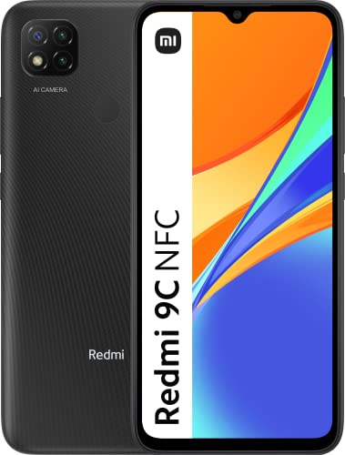 Xiaomi Redmi 9C - Smartphone portable Débloqué (Écran : 6,53 - 64 Go/3 Go RAM - Double Sim - Android 10.0), Gris