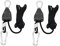 ValueHall Puleggia per Piante Retrattile 2 Pezzi Rope Ratchet Ganci di Corda Nylon Grow Light Ratchet Rope Hanger, Capacità di Carico 150 libbre per Coltivazione Indoor Idroponica Fissaggi V5A01