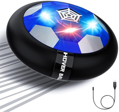 MelMelKat Kids Toys Hover Soccer Ball Rechargeable, Stocking Stuffers for Kids Indoor Games with Flashing Light for Christmas Halloween Birthday for Boys Girls Toddlers 3 -10 Years Old