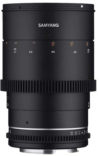 Samyang MF 135mm T2,2 VDSLR MK2 für Sony E – Video Cine Objektiv Vollformat und APS-C Teleobjektiv Festbrennweite für Sony E Mount Kamera, manueller Fokus, für Sony A7 IV, A7S III, FX3 A6000 Serie