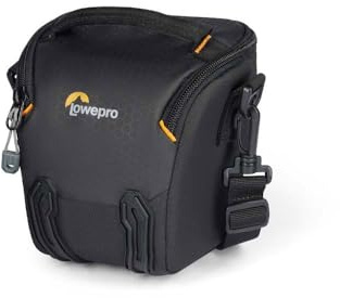 Lowepro Adventura TLZ 20 III, Camera Shoulder Bag with Adjustable/Removable Shoulder Strap, Bag for Mirrorless Camera, Compatible with Fujifilm Xt200, Canon M50 MII, EOS R10, Nikon Z50, Black