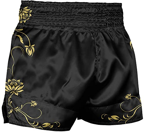 Unisex Fitness Training Kickboxing Muay Thai Shorts Gold Lotus man Shorts
