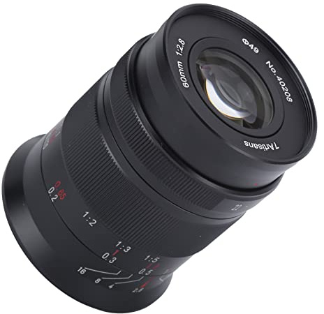 Macro Lens 60mm F2.8 II M43 Mount Durable Half Frame Macro Lens for Olympus E PM1 E PM2 Camera 0.175m / 6.9in Focusing Distance Camera Lens Photography Accessories