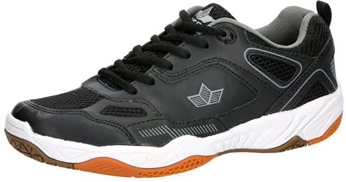 Lico Herren Sprint Indoor Hallenturnschuhe, Schwarz/Grau, 45 EU