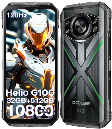 DOOGEE S CYBER PRO Rugged Smartphone, 32GB+512GB/1TB, 10800mAh/33W, Android Rugged Phone, 6.6 FHD+120Hz, Helio G100 Octa Core, 50MP+20MP Night Vision, 5G WIFI,Dual Sim,NFC,OTG,GPS,Face ID-2025