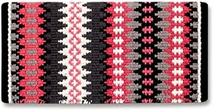 EQUIEMPRESS Sattelunterlage Western Show/Westernsatteldecke aus Neuseelandwolle, Top Wool Pad Sensor Flex (Anpassung möglich) A-664 (36 x 40)