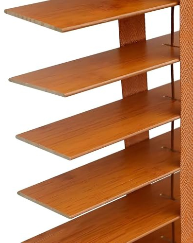 Store Venitien Bois Lamelles 50 mm Extra Larges, Protection visuelle Horizontaux Occultants Rideaux, 180 220 80 85 90 95 100 115 120 140 160 170 Stores Vénitiens Intérieurs & Extérieur(Orange)