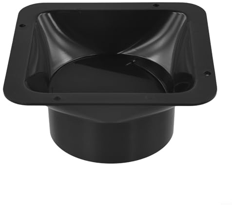 Abluftadapter aus ABS-Kunststoff, quadratischer Flansch, für Anschluss mit Rückschlagventilk für Badezimmer, 150 mm Durchmesser, Schlauch-Entlüftungsadapter für 100 mm für Küchen- oder