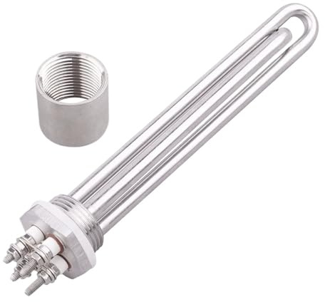 Elemento Calefactor De 12V, Agua De Inmersión, 1 Pulgada, BSP DN25, 100W, 200W, 300W, 400W, 600W, Calentador Tubular Solar Eléctrico(With accessoris,12V 400w)