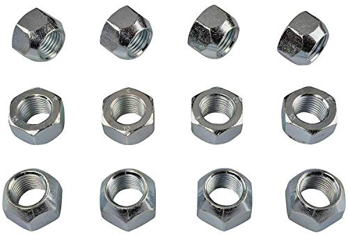HASKYY 16x Silber Zink Radmuttern Mutter für STAHLFELGEN M12x1,5 SW19