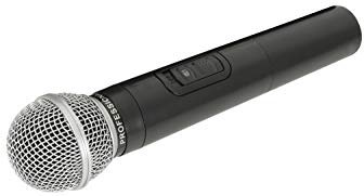 QTX 178.894UK | Replacement Wireless Microphone for QR & QX Portable PA Units | 175.0MHz, Black/Silver