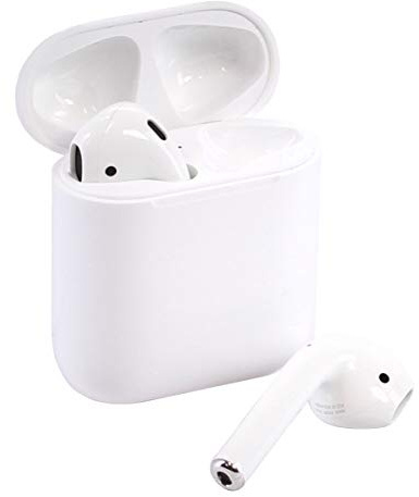 Apple AirPods with Wireless Charging Case - White (Renewed)