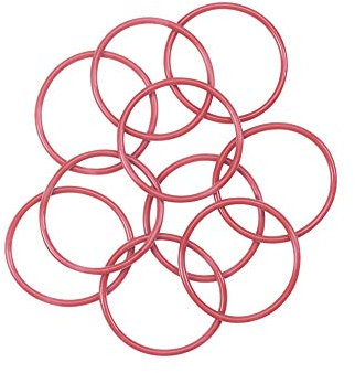 Othmro O-Ringe, 29 mm x 2,4 mm, Silikon, Rot, 10 Stück