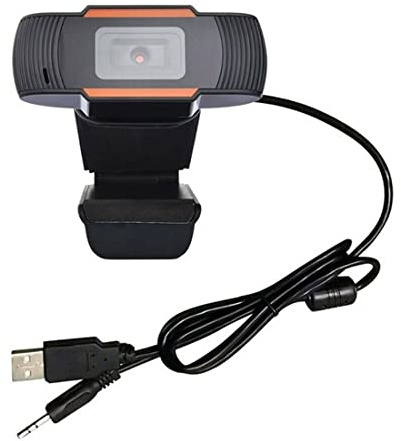 C01C HD Webcam USB 720P mit Mikrofon für PC Laptop Windows Mac Android | 1280×720 HD, integriertes Mikrofon, USB & 3,5mm Anschluss, ideal für Videokonferenzen, Videoanrufe und Online-Unterricht.