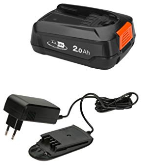 Gardena Starter-Kit P4A: Akku-Set für alle Gardena Gartengeräte mit Li-Ion Akku, 2x PBA 18V/36 2,0 Ah, AL 1810 CV, Energieklasse A (14909-20), 18V/2,0Ah + Ladegerät