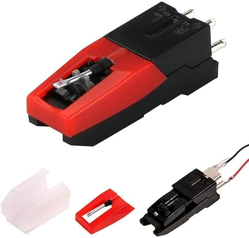 Norhogo Cartuccia Universal Record Player da 2 pacchi, di Ricambio Giradischi Testina e Puntina Giradischi Ago, per giradischi in vinile con stilo ad ago per LP vintage per fonografo giradischi