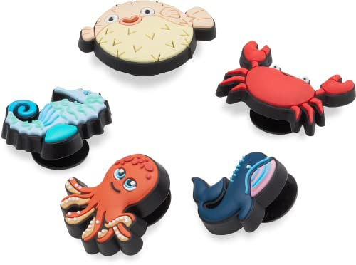Crocs Jibbitz Schuh-Anhänger – Wildtier, Mehrfachpackung, Crocs-Anhänger für Mädchen und Jungen, 5 Pack