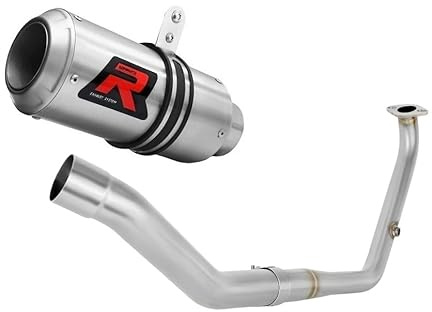 DOMINATOR Ligne complète d'échappement Collecteur Silencieux GP compatible avec YZF R125 2021-2022