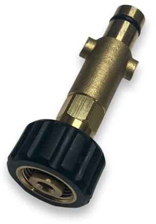 M&M Smartek Adaptador de bayoneta para/compatible con Nilfisk Gerni Quick con M22 AG (rosca exterior) para limpiadores de alta presión, lanza de espuma, etc.