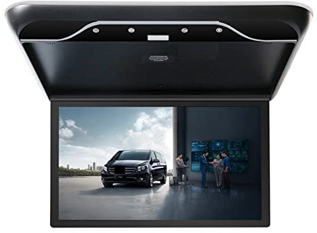 Lettore DVD portatile Monitor for auto da 19 pollici Schermo LCD HD Lettore video for auto 1080P Display for montaggio su tetto a soffitto for automobile Collegamento TV multimediale portatile per Aut