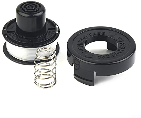 URPIZY Trimmer String Line & Spool For Black & Decker A6226 GL250 GL310 GL360 (1 Replacement Spool & 1 Spool Cap & 1 Spring)