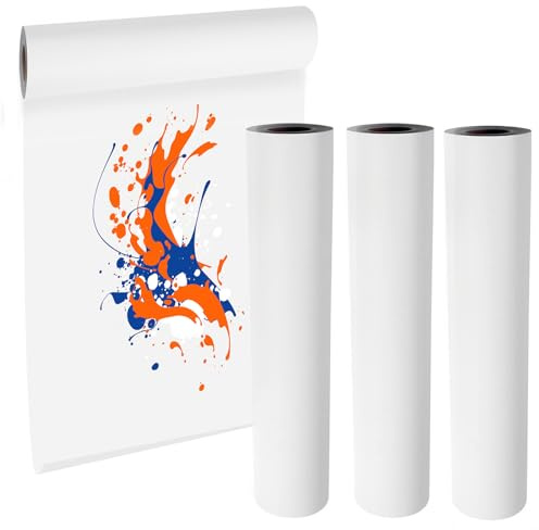 3 Rollen Kunstpapierrolle Zeichnungspapierrolle 43 cm x 20 m Kinderkunsthandwerkspapier Kunstpapierrolle für Pin Wandpapier Geschenkpapier