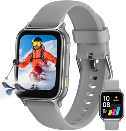 UMIDIGI Smartwatch Uomo Donna, Uwatch 5S Smart Watch 1.7 Orologio Fitness Monitor del SpO2/Sonno, 24H Cardiofrequenzimetro, Impermeabile 5ATM Orologi Sportivo,Grigio