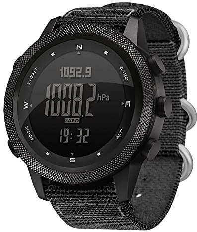 VENEZIANA Smart Watch per Uomo Donna, Orologio Sportivo Orologio da Polso Digitale, Bussola barometrica Temeure, Orologio Sportivo Impermeabile Multifunzionale for Il Nuoto Escursionismo