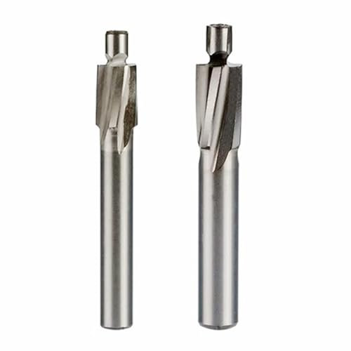 2 pezzi fresa svasatore, M3 M4 svasatore pilota for scanalatura 4 flauti CNC frese rotanti set di utensili for rame, alluminio, acciaio, ghisa (Size : M3)