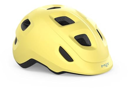 MET Unisex-Youth Hooray Helmes, Soft Yellow, S
