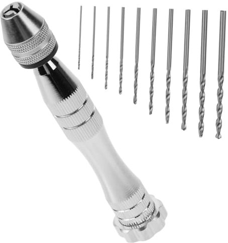KITANDOVE Trapano Manuale in Lega Di Alluminio Utensili Rotanti Per Lavorazione Del Legno Piccoli Progetti Di Modellismo Pratico E Durevole