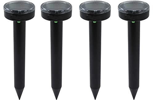 4x Repellente ultrasuoni per talpe,per Scaccia talpe,Dissuasori per,per Anti, per,solare per -black